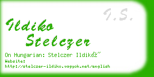 ildiko stelczer business card